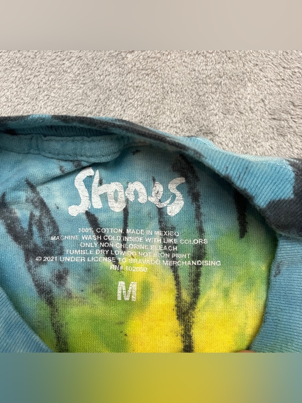 Rolling Stones Official No Filter Tour 2021 Tie Dye T Shirt Mens size Medium - Picture 4 of 7